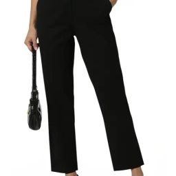 Van Heusen Black Solid Trousers-image-12