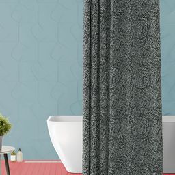 ArtzFolio White & Black Printed Waterproof Shower Curtain-picture-16