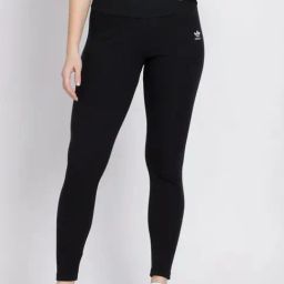 Adidas Originals Black Plain Sports Tights-image-64