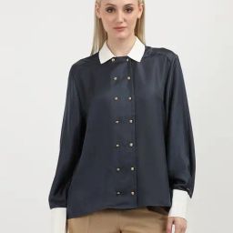 TOMMY HILFIGER Grey Relaxed Fit Shirt-image-74