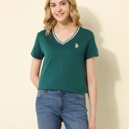 U.S. Polo Assn. Green Cotton Regular Fit T-Shirt-picture-17
