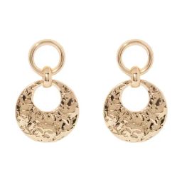 Forever New Gold Signature Tasha Texture Hoop Earring-image-73
