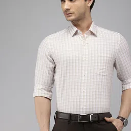 Arrow Pure Cotton Manhattan Slim Fit Checked Formal Shirt-picture-26