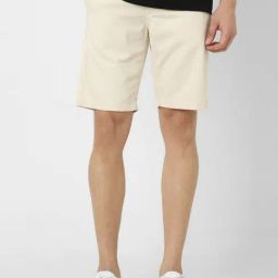 Peter England Beige Cotton Regular Fit Shorts-picture-16