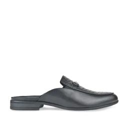 Imperio by Regal Men's Black Mule Shoes-image-41