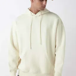 Bewakoof Off White Relaxed Fit Hoodie-picture-36