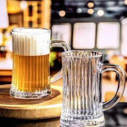 Goodhomes Transparent Glass Beer Mug (0.57 L) - Set of 2-10