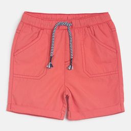MINI KLUB Boys Red Solid Regular Fit Regular Shorts-image-6