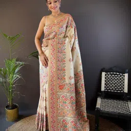 Elora White Woven Saree-picture-7