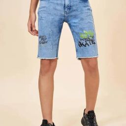 Coolsters by Pantaloons Kids Medium Blue Printed Full Sleeves Shorts-image-106