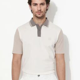 Rare Rabbit Off White Regular Fit Solid Polo T-Shirt-image-14