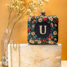NR by Nidhi Rathi Multicolor Fabric Embellished Clutch-image-90