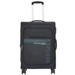 United Colors of Benetton Garret Black Printed Soft Medium Trolley Bag -68 Cms-image-49
