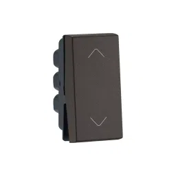 Legrand Switch Myrius Charcoal Grey 6 Amp 1 Module 2 Way, 6794 01 image 2