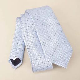 Louis Philippe Blue Embroidered Tie-image-92