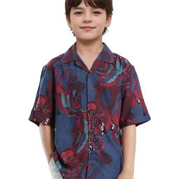 Rare Ones Boys Blue Printed Shirt-picture-25