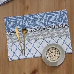 House This Nikrinta Blue Cotton Placemat-image-88