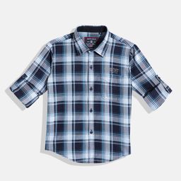 Monte Carlo Boys Checked Casual Smart Fit Shirt-image-81
