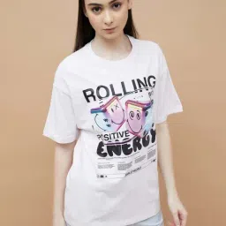 Ginger by Lifestyle White Printed Top-image-82