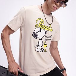 Kook N Keech Peanuts Graphic Printed Pure Cotton T-shirt-image-63