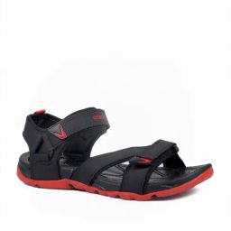 Asian Men's Black Floater Sandals-image-95