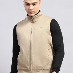 Monte Carlo Beige Cotton Regular Fit Printed Jacket-picture-11