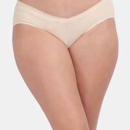 Amour Secret Women Cream-Colored Solid Anti-Odour Hipster Brief-image-3