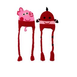 CHUTPUT Unisex Set of 2 Self-Design Beanies-13