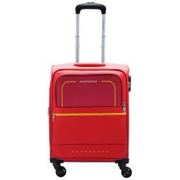 Aristocrat Evolve Red Solid Soft Cabin Trolley Bag - 55 cm-14