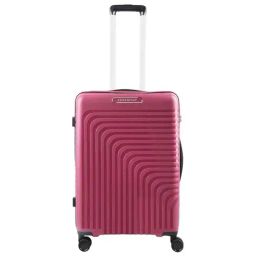 Aristocrat Wego Pink Textured Hard Medium Trolley Bag - 47 cm-image-68