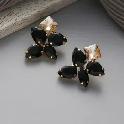 Priyaasi Elegant Black Stud Earrings-image-24