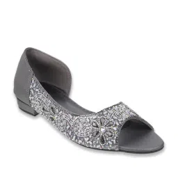 Metro Women's Gun Metal D'orsay Shoes-picture-6