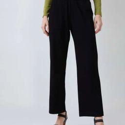 Spykar Black Straight Fit Trackpants-image-4