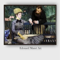 The Art House Green & Black In the Winter Garden Wooden Framed Painting Wall Art-image-10
