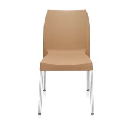Nilkamal Novella 07 Plastic Armless Cafeteria Chair, Biscuit-picture-34