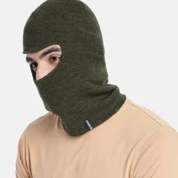 Roadster Unisex Green Solid Balaclava-image-33