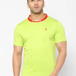 EPPE Men Fluorescent Green Solid Round Neck T-shirt-picture-37