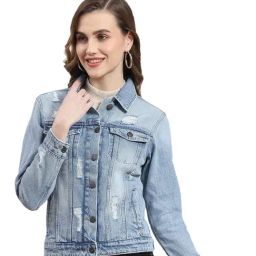Monte Carlo Light Blue Regular Fit Jacket-image-30