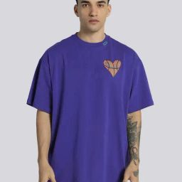 Puma Getting Crafty Blue Cotton Relaxed Fit Unisex Sports T-Shirt-image-11