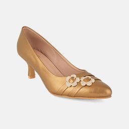 Lavie Women Western Embellished Kitten Heel Pumps-image-54