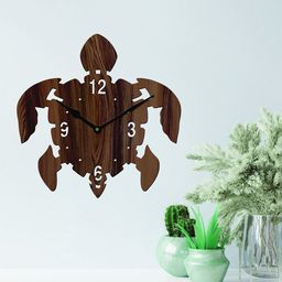 Freny Exim Brown Analogue Wood Wall Clock-image-78