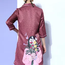 Bannos Swagger Burgundy Floral Joyful Retreat Nightdress-picture-56