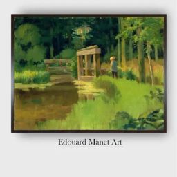 The Art House Green & Brown In a Park Wooden Painting Wall Art-image-21