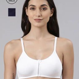 Dollar Missy White & Navy Cotton Full Coverage Bra - Pack Of 2-picture-38