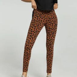 Puma Brown Cotton Printed Sports Tights-image-72