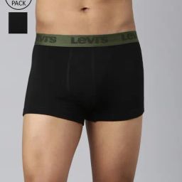 Levi'S Black Cotton Skinny Fit Trunks - Pack Of 2-picture-16