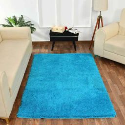 Presto Blue Polyester Soft Feel Anti-Skid Carpet-93