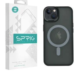 Sprig Translucent Magnetic Back Cover for APPLE iPhone 14 (Black)-image-65