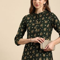 Anouk Floral Printed Kurta-image-21
