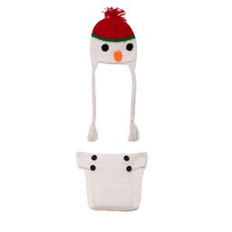 CHUTPUT Unisex White Self-Design Beanie with a Diaper-38